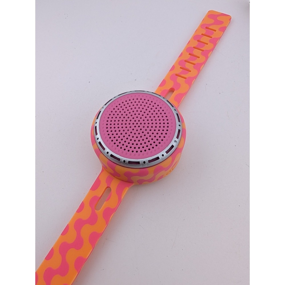 Vivitar Wristband Bluetooth Speaker Portable Wearable Pink Orange w/ Charger